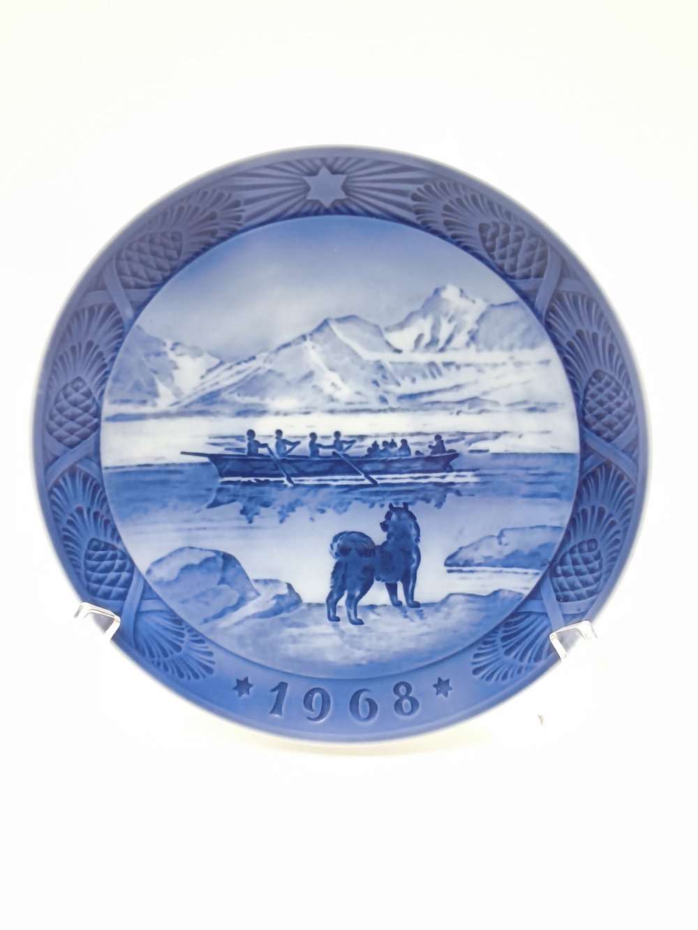 Vintage 1968 Royal Copenhagen Plate "The Last Umiak" Kai Lange Birth Year Gift